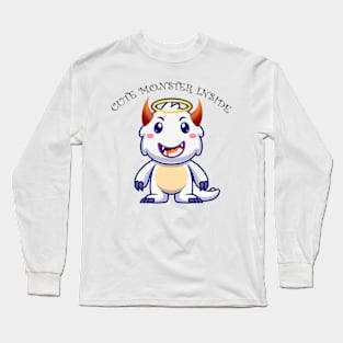 Cute monster inside Long Sleeve T-Shirt